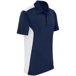 Mens Glendower Golf Shirt Navy Side